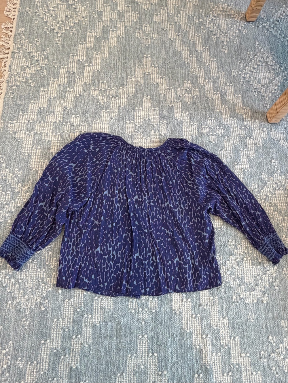 Women's Rails Blue Patterned Long-Sleeve Top - Picture 4 of 4